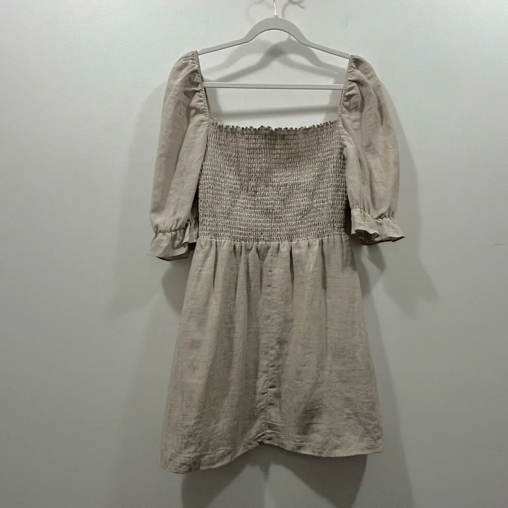 REFORMATION Cerise Linen Dress - Picture 9 of 12